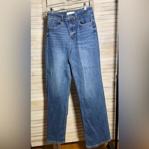 EUC VERVET High-Rise Straight Leg Jeans - Size 27 - Medium Wash